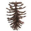 Chocolate Glitter Faux Hanging Pinecone Cheap