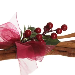 Christmas Cinnamon Stick Bunch with Red Berry and Green Leaf Outlet