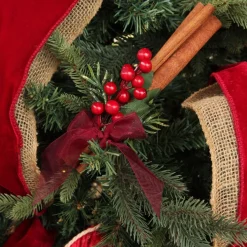 Christmas Cinnamon Stick Bunch with Red Berry and Green Leaf Outlet