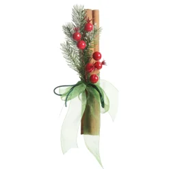 Christmas Cinnamon Stick Bunch with Snowy Pine New
