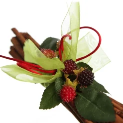 Christmas Cinnamon Stick Bunch with Red Berry and Frosted Fir Cheap