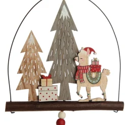 Christmas Llama Hanging Ornament with Tassel Best Sale