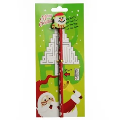 Christmas Pencil with Eraser - on Backing Card Cheap