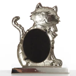 Chrome Cat Christmas Stocking Hanger with Photo Holder Sale