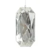 Clear Emerald Cut Gem Christmas Hanging Decoration Cheap