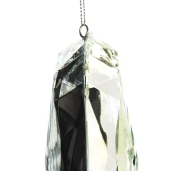 Clear Emerald Cut Gem Christmas Hanging Decoration Cheap