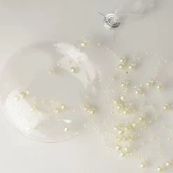 Clear Glass Craft Round Disc Bauble Decoration - Set of 4 New