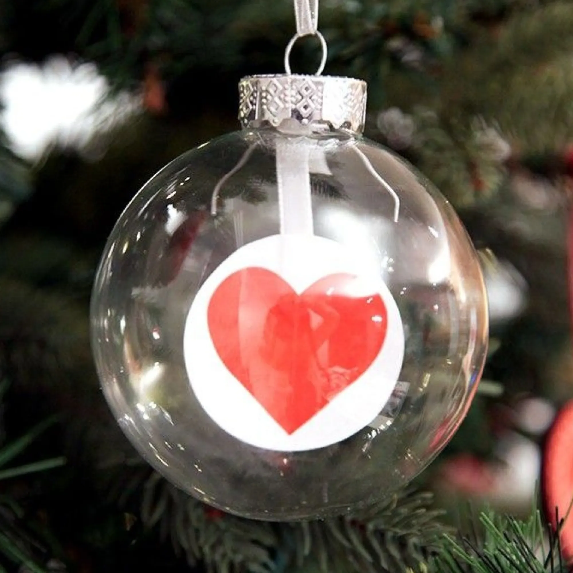 8cm Clear Glass Craft Bauble - Set of 4 Best