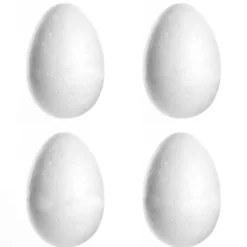 8cm Polystyrene Foam DIY Craft Egg - Pack of 4 Cheap