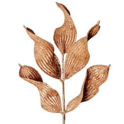 Copper Blush Curved Leaf Glitter Spray Shop