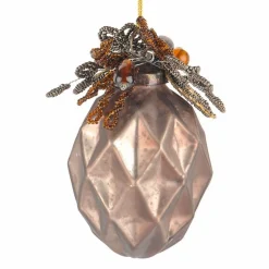 Copper Glass Geometric Jewel Bauble Fashion
