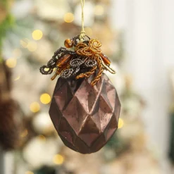 Copper Glass Geometric Jewel Bauble Fashion