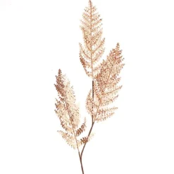 Copper Glitter Fern Spray New