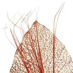 Copper Glitter Mesh Philodendron Leaf Pick Cheap