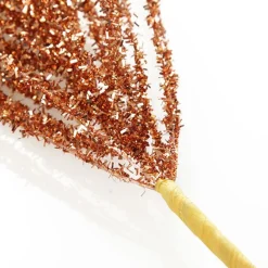 Copper Spiky Tinsel Spray Hot