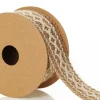 Cream and Natural Jute Decorative Braid Ribbon - Design B Cheap