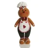 Cuddly Plush Standing Boy Gingerbread Christmas Ornament Best