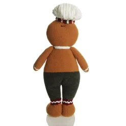 Cuddly Plush Standing Boy Gingerbread Christmas Ornament Best