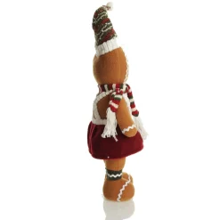 Cuddly Plush Standing Girl Gingerbread Christmas Ornament Best Sale
