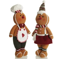 Cuddly Plush Standing Girl Gingerbread Christmas Ornament Best Sale