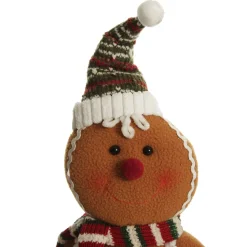 Cuddly Plush Standing Girl Gingerbread Christmas Ornament Best Sale