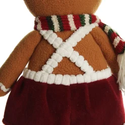 Cuddly Plush Standing Girl Gingerbread Christmas Ornament Best Sale