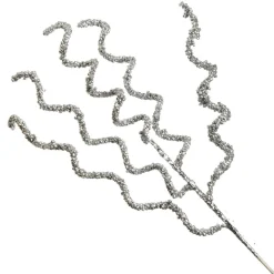 Curly Silver Beaded Glitter Pick Shop