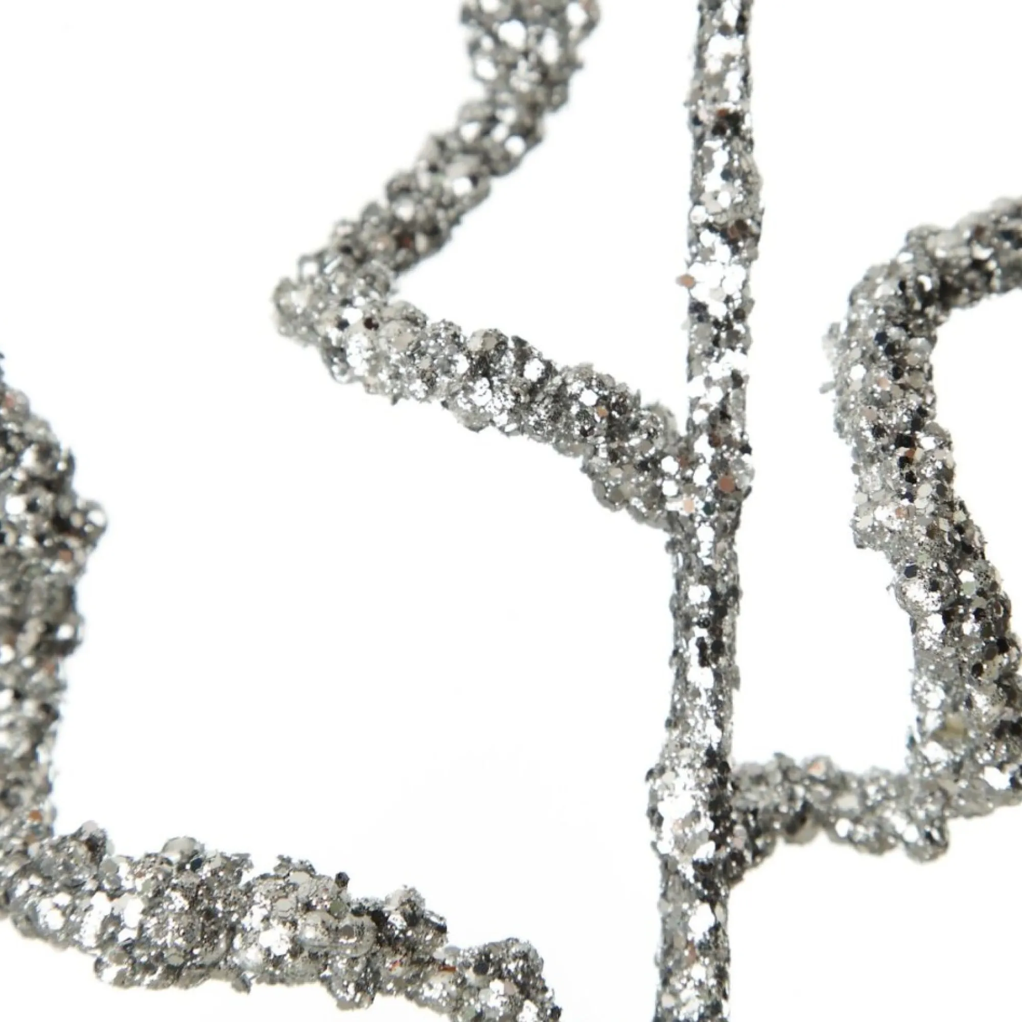 Curly Silver Beaded Glitter Pick Shop