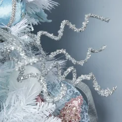 Curly Silver Beaded Glitter Pick Shop