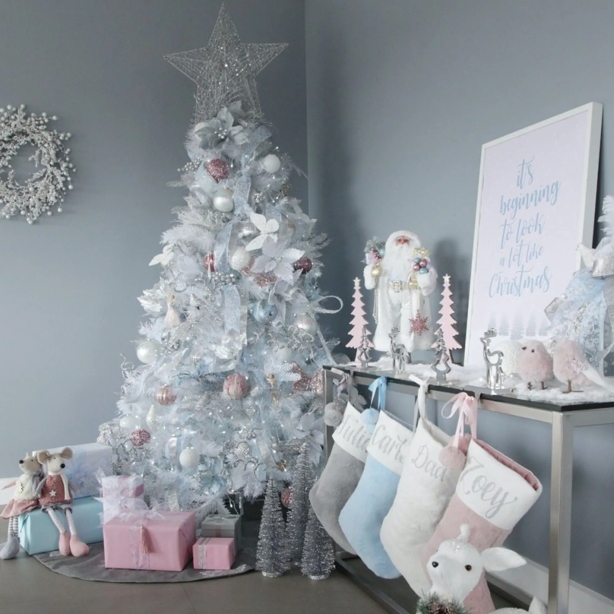 Curly Silver Beaded Glitter Pick Shop