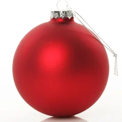 Customised Large Coloured Glass Logo Decal Bauble Clearance