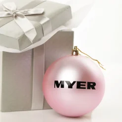 Customised Large Shatterproof Logo Decal Bauble - 10cm Shop