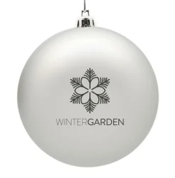 Customised Shatterproof Printed Logo Bauble - 10cm Online