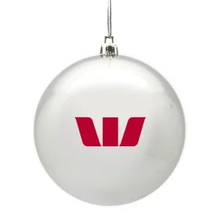 Customised Shatterproof Printed Logo Bauble - 8cm Sale