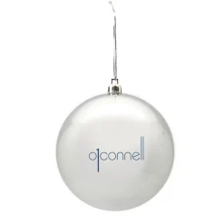 Customised Shatterproof Printed Logo Bauble - 8cm Sale