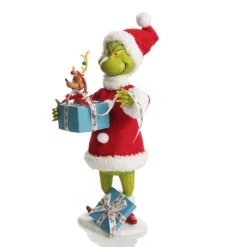 D56 Possible Dreams - Grinch and Max! Christmas Ornament Online