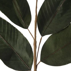 Dark Green Velvet Leaf Spray with Gold Highlights Cheap
