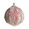 Decorative Pink Velvet and Braid Bauble New