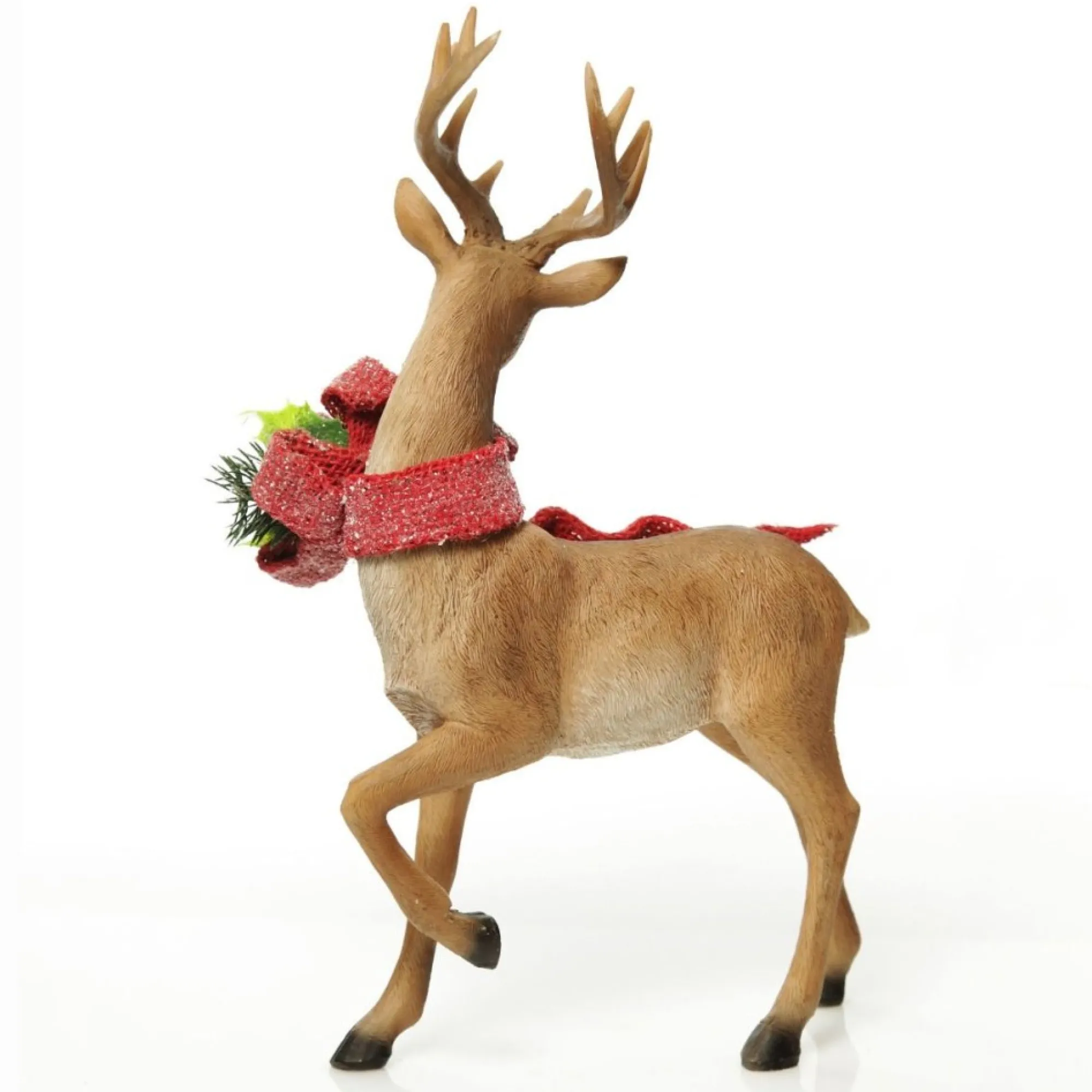 Deer Ornament with Red Bow - Right Online