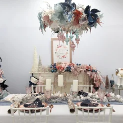 Delicate White Mesh and Sequin Flower Stem Cheap