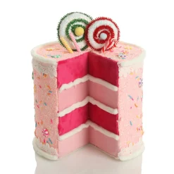 Delicious Pink Velvet Layered Cake Christmas Decoration Outlet