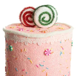 Delicious Pink Velvet Layered Cake Christmas Decoration Outlet