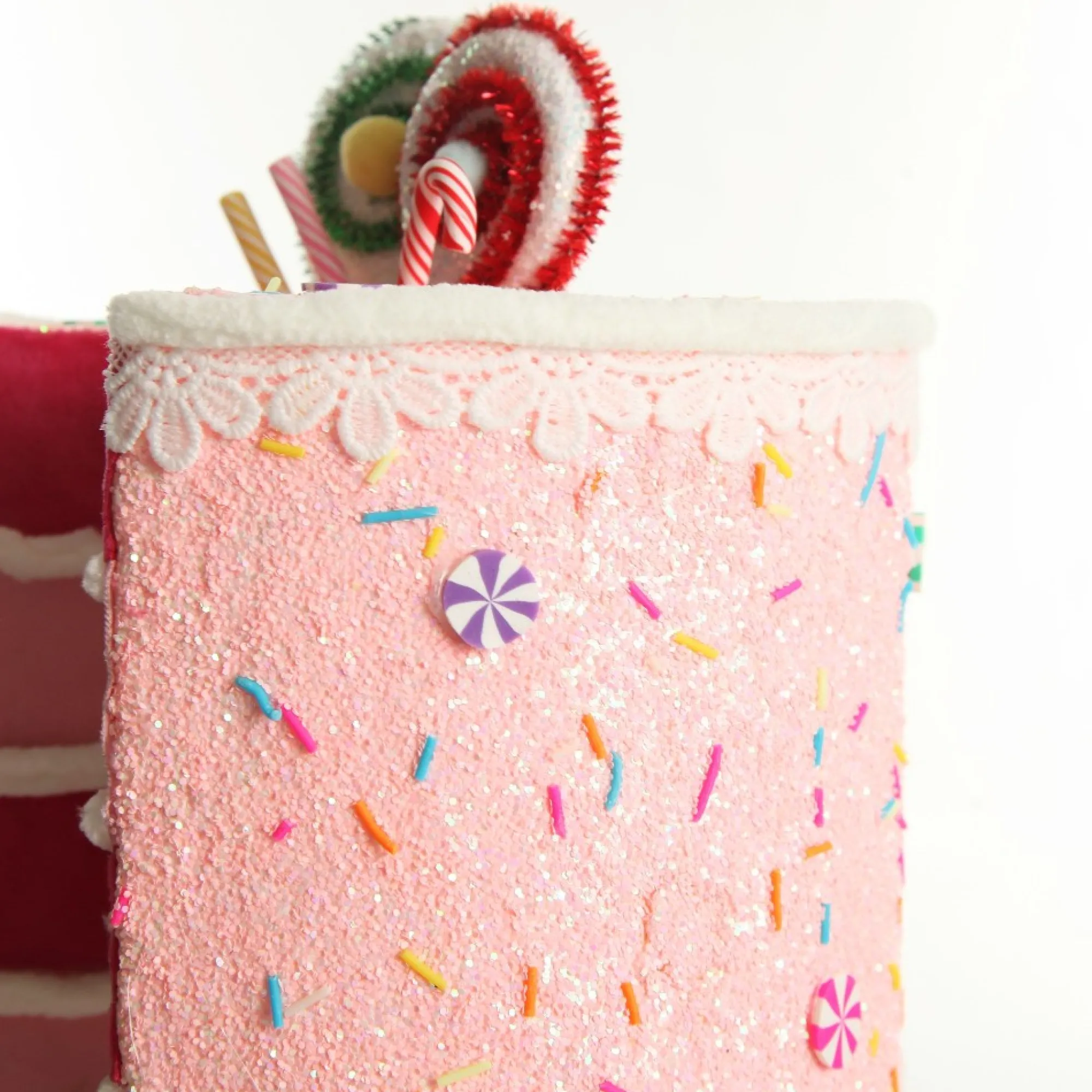 Delicious Pink Velvet Layered Cake Christmas Decoration Outlet