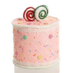 Delicious Pink Velvet Layered Cake Christmas Decoration Outlet