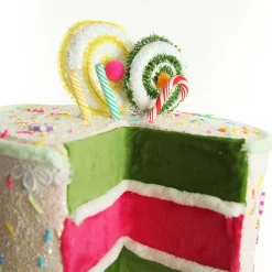 Delicious White Layered Cake Christmas Decoration Discount