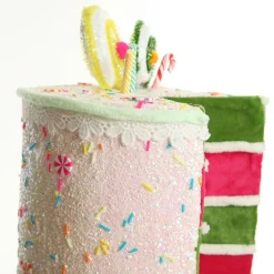 Delicious White Layered Cake Christmas Decoration Discount