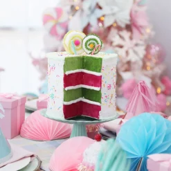 Delicious White Layered Cake Christmas Decoration Discount