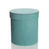 Deluxe Aqua Suede Round Giftbox Best Sale