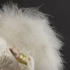 Deluxe Charming Gold and Ivory Lace Angel Tree Topper Ornament Shop