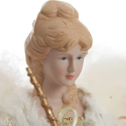 Deluxe Charming Gold and Ivory Lace Angel Tree Topper Ornament Shop